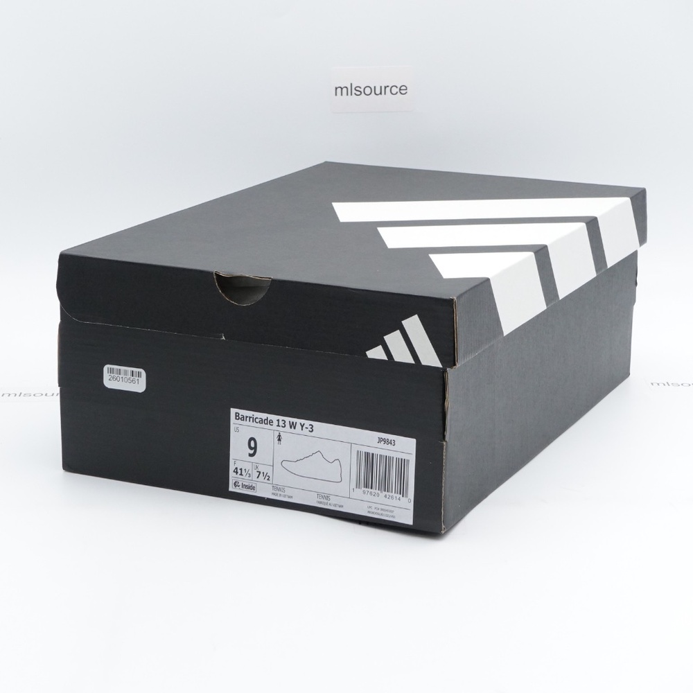 NEW adidas Y-3 Women's Barricade 13 Tennis Shoes JP9843 Orbit Grey/Black - Picture 11 of 13